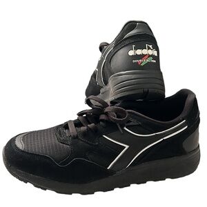 Diadora Men’s N9002 Triple Black Sneaker Shoes